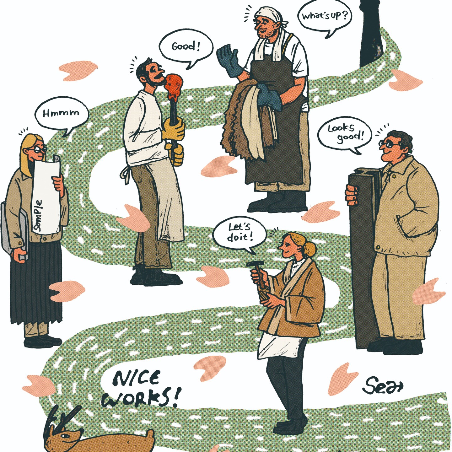 本日１４時ごろより、スミファ特別プチ工場見学会を致します。入場無料。館内ショップでのお買い物も是非お楽しみください！＃スミファ　＃豚革　＃やさしい革　＃ラセッテー